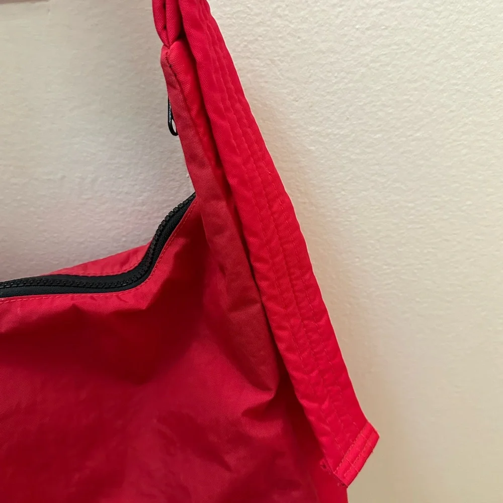 BAGGU Nylon Shoulder Bag in Candy Apple Red - Picture 4 of 7